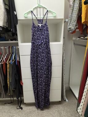 Navy Floral Maxi Dress